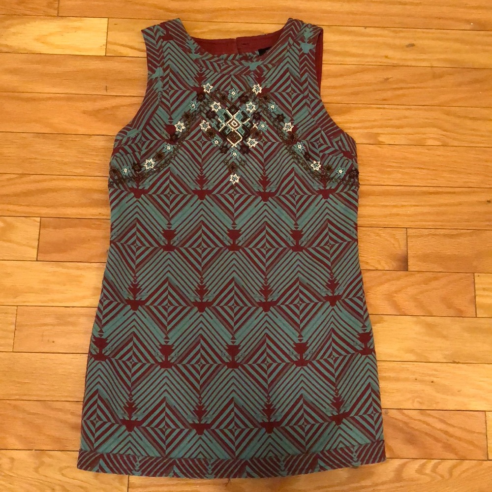 Free People Button Back Shift Dress Size small